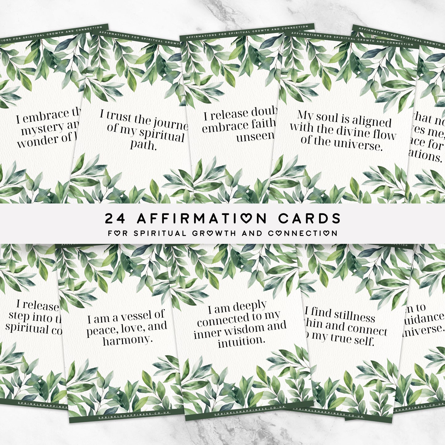 Free Printable Spiritual Affirmation Cards – 24 Uplifting Cards for Mindfulness & Connection