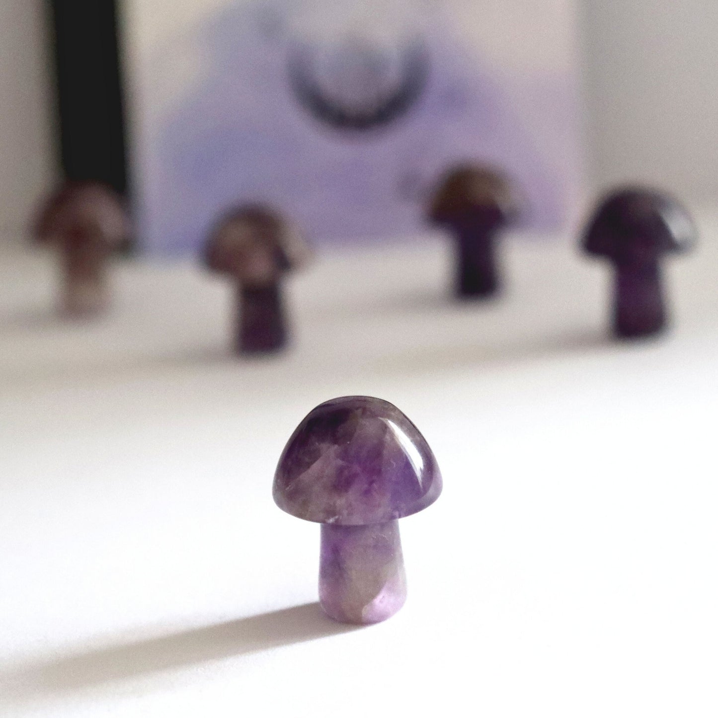 Tiny Amethyst Mushroom Crystal With Gift Message