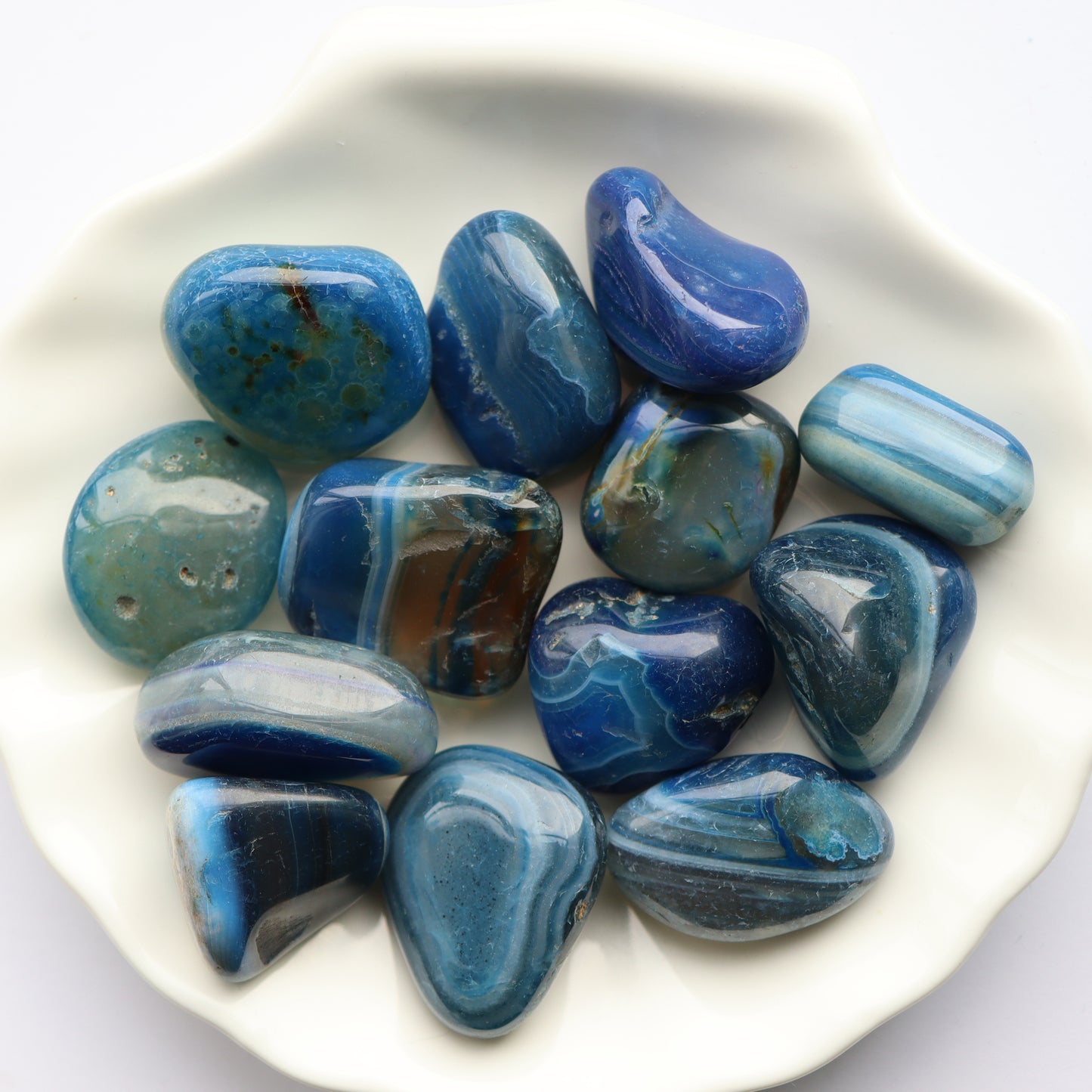 Blue Agate Tumblestone