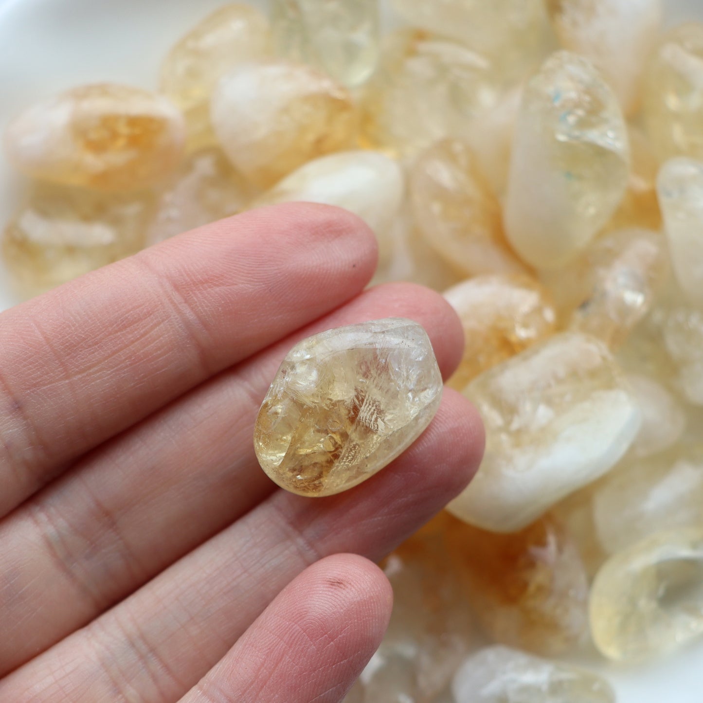 Citrine Tumblestone (heat treated)
