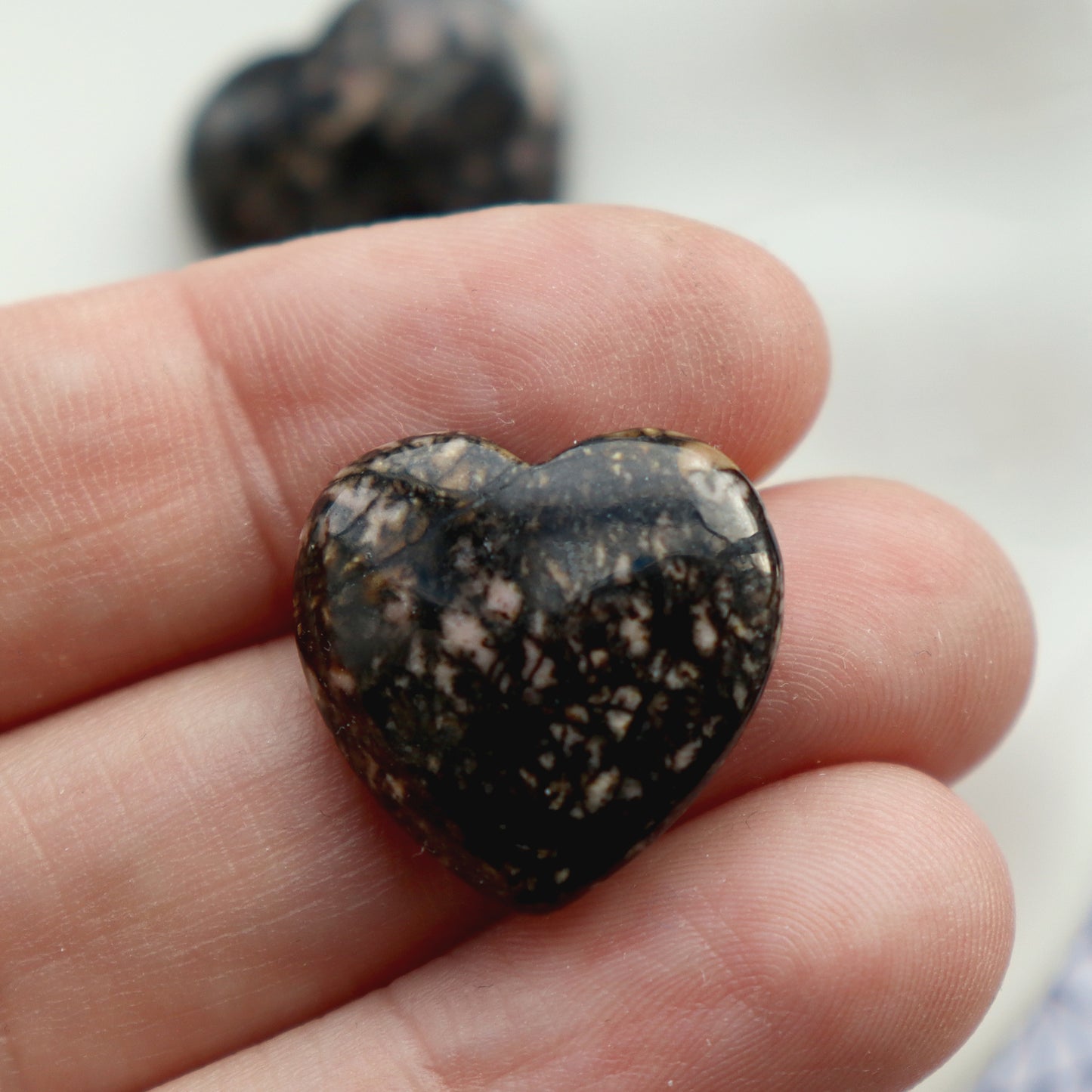 Rhodonite Crystal Heart – For Love and Emotional Healing