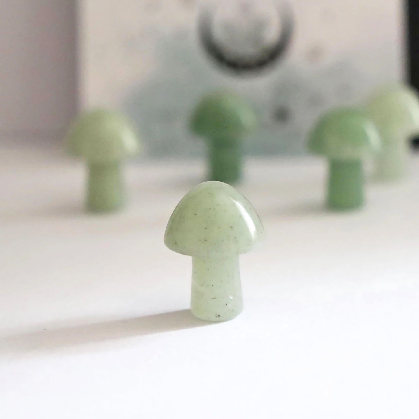 Tiny Green Aventurine Mushroom Crystal - Crystal Gift