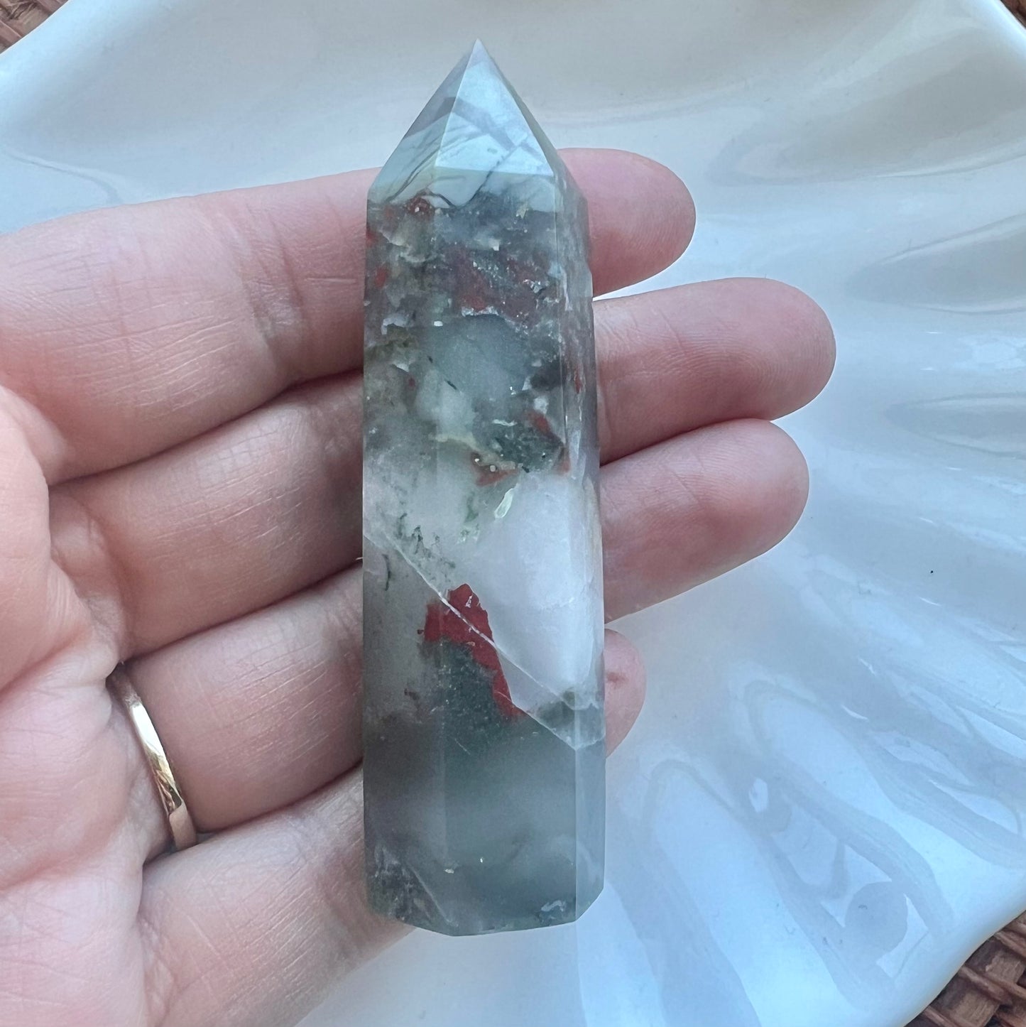 African Bloodstone Small Tower – Courage & Vitality Crystal