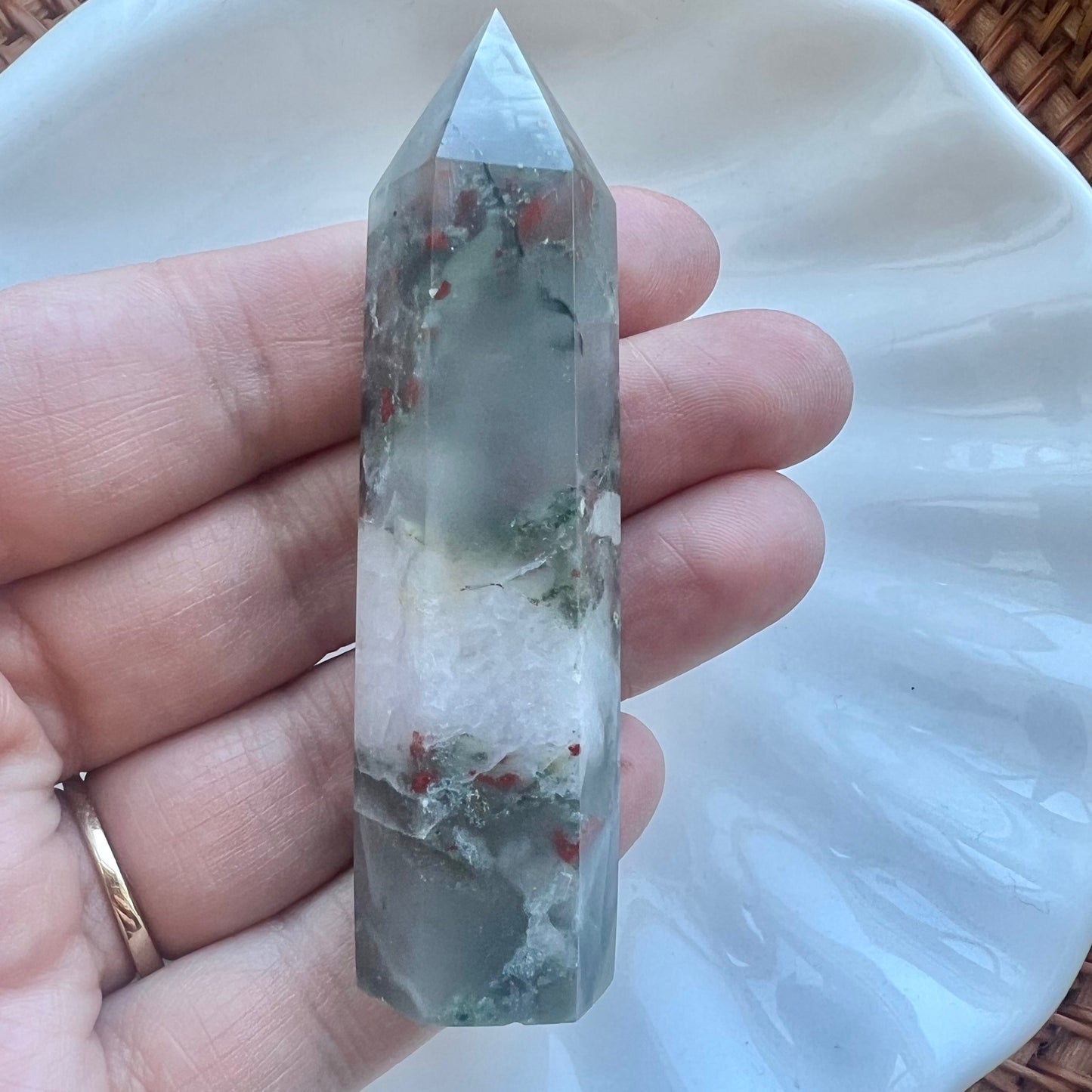 African Bloodstone Small Tower – Courage & Vitality Crystal
