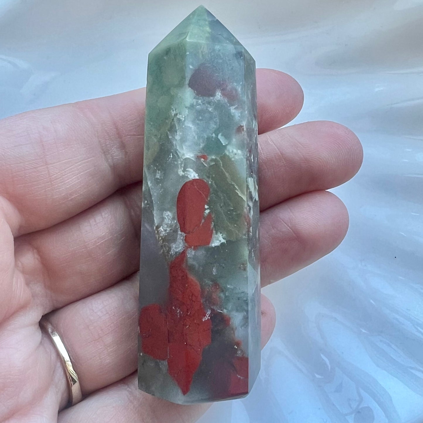 African Bloodstone Small Tower – Courage & Vitality Crystal
