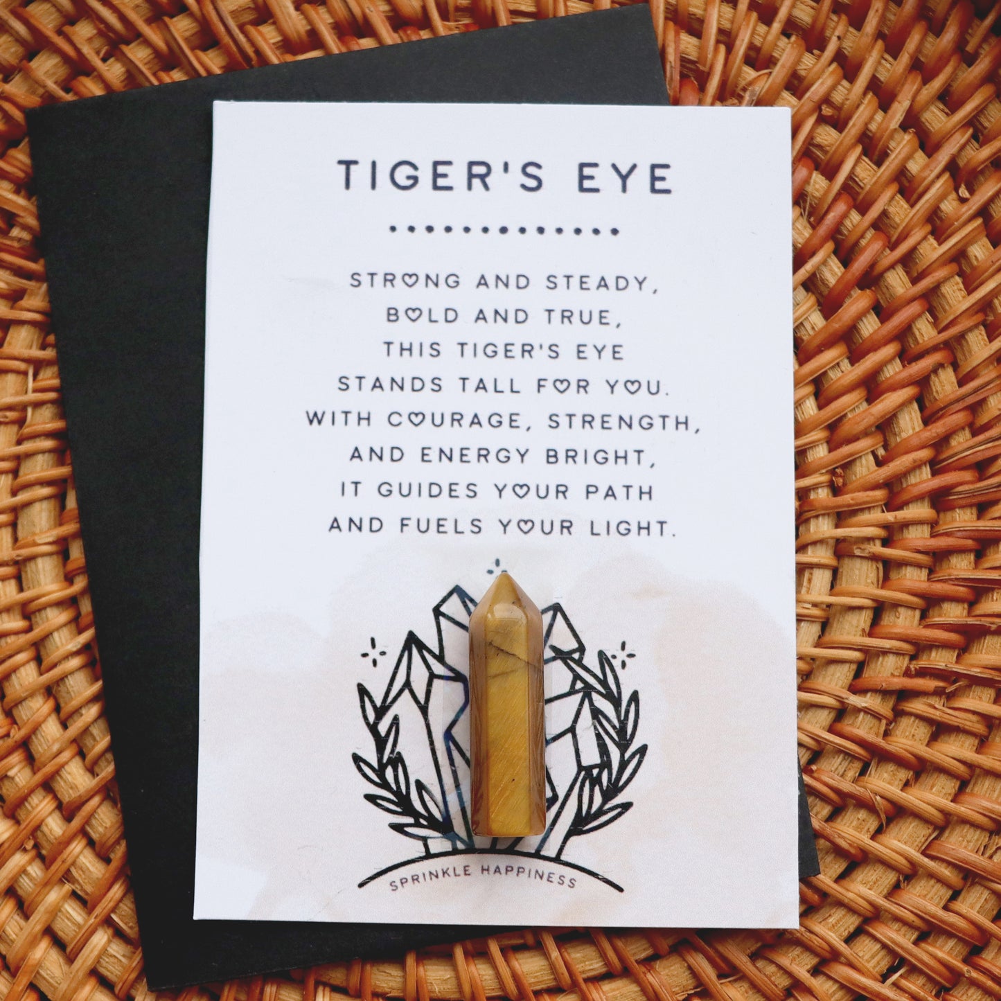 Mini Tigers Eye Crystal Tower For Healing And Energy Work - Crystal Gift