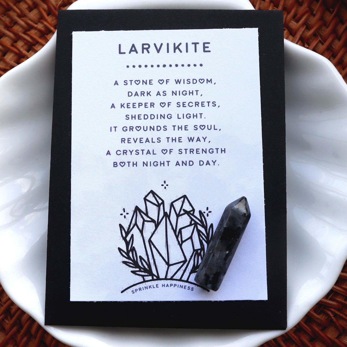 Larvikite Crystal Tower For Intuition And Protection - Crystal Gift