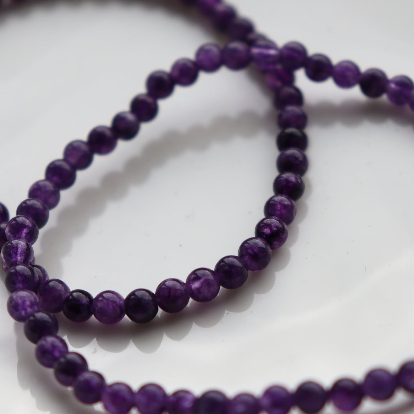 Amethyst Bead Bracelet – Calming Energy Gift