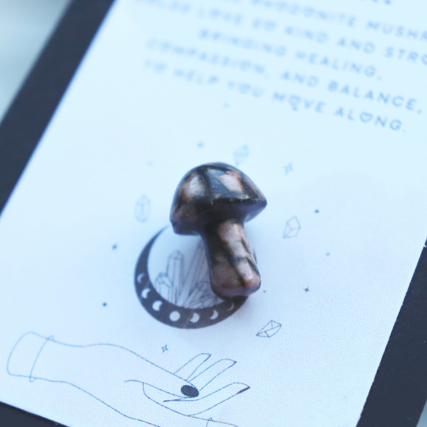 Rhodonite Mushroom – Self Love And Healing Crystal - Crystal Gift