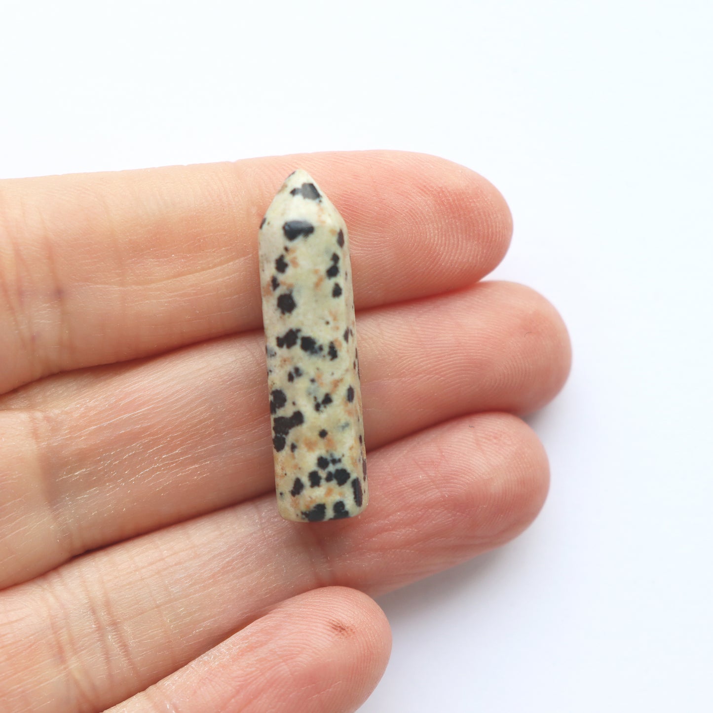 Mini Dalmatian Jasper Crystal Tower