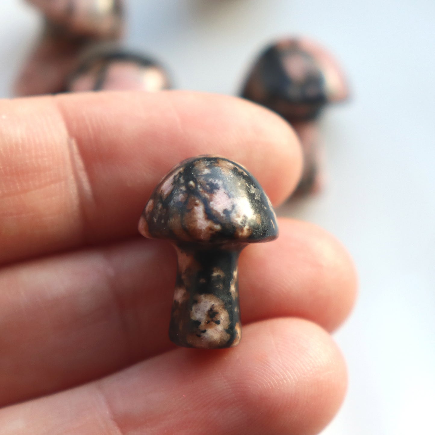 Rhodonite Mushroom – Self Love And Healing Crystal - Crystal Gift