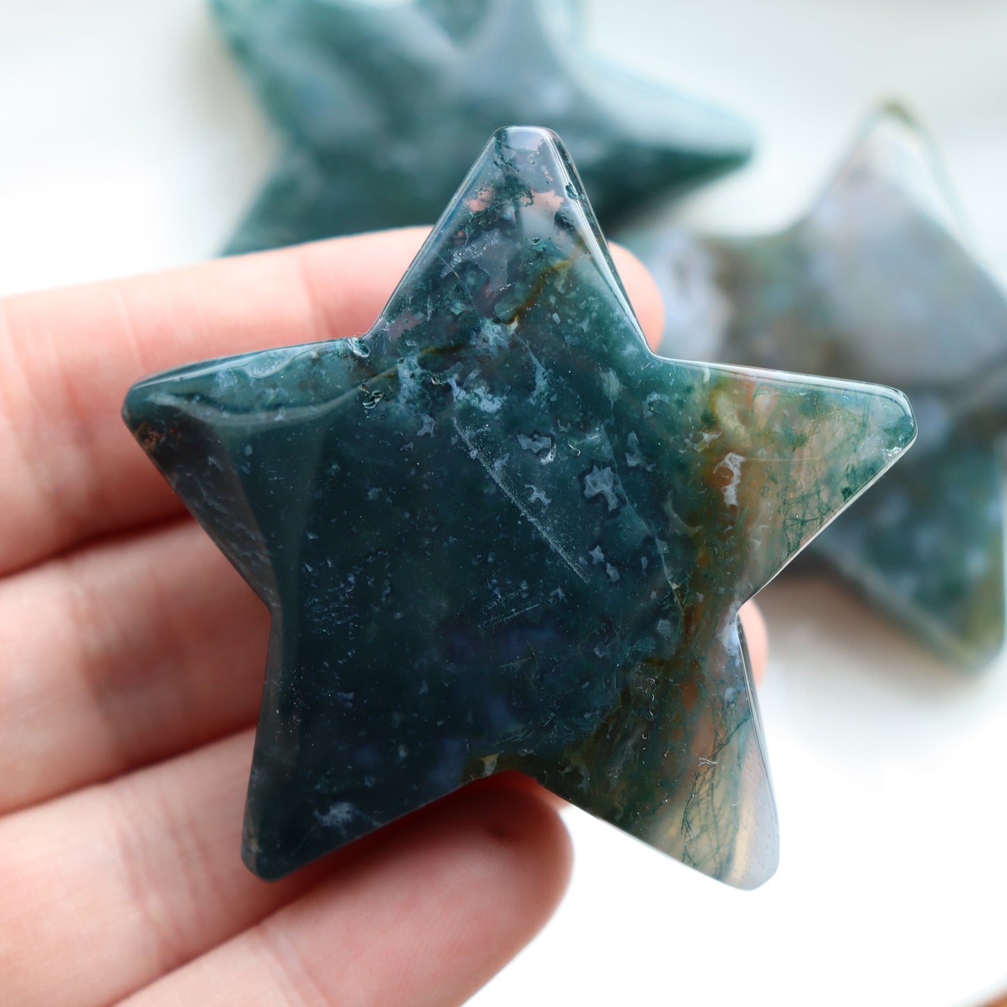 Moss Agate Star Crystal