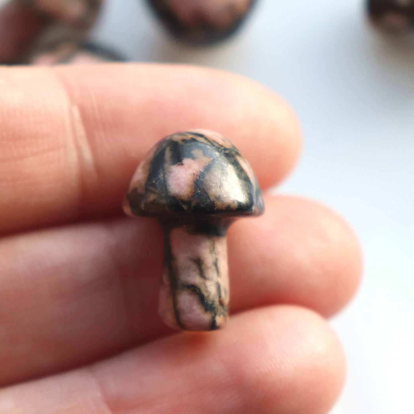 Rhodonite Mushroom – Self Love And Healing Crystal - Crystal Gift