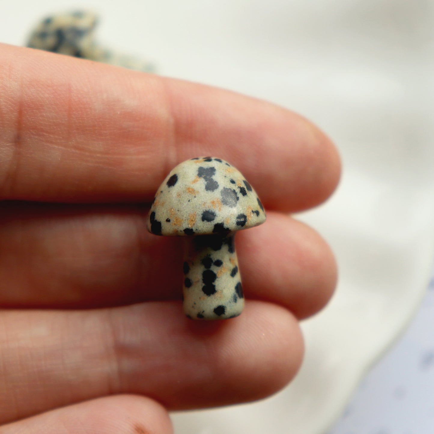 Tiny Polished Dalmatian Jasper Mushroom Crystal - Crystal Gift