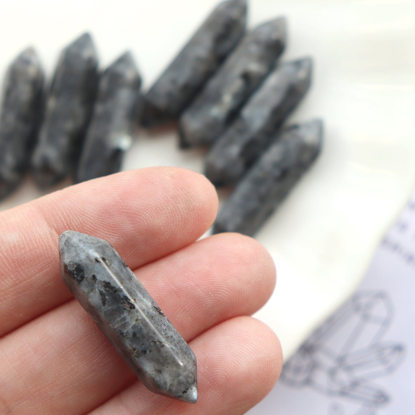 Larvikite Point Shape Crystal Protective Grounding Stone - Crystal Gift