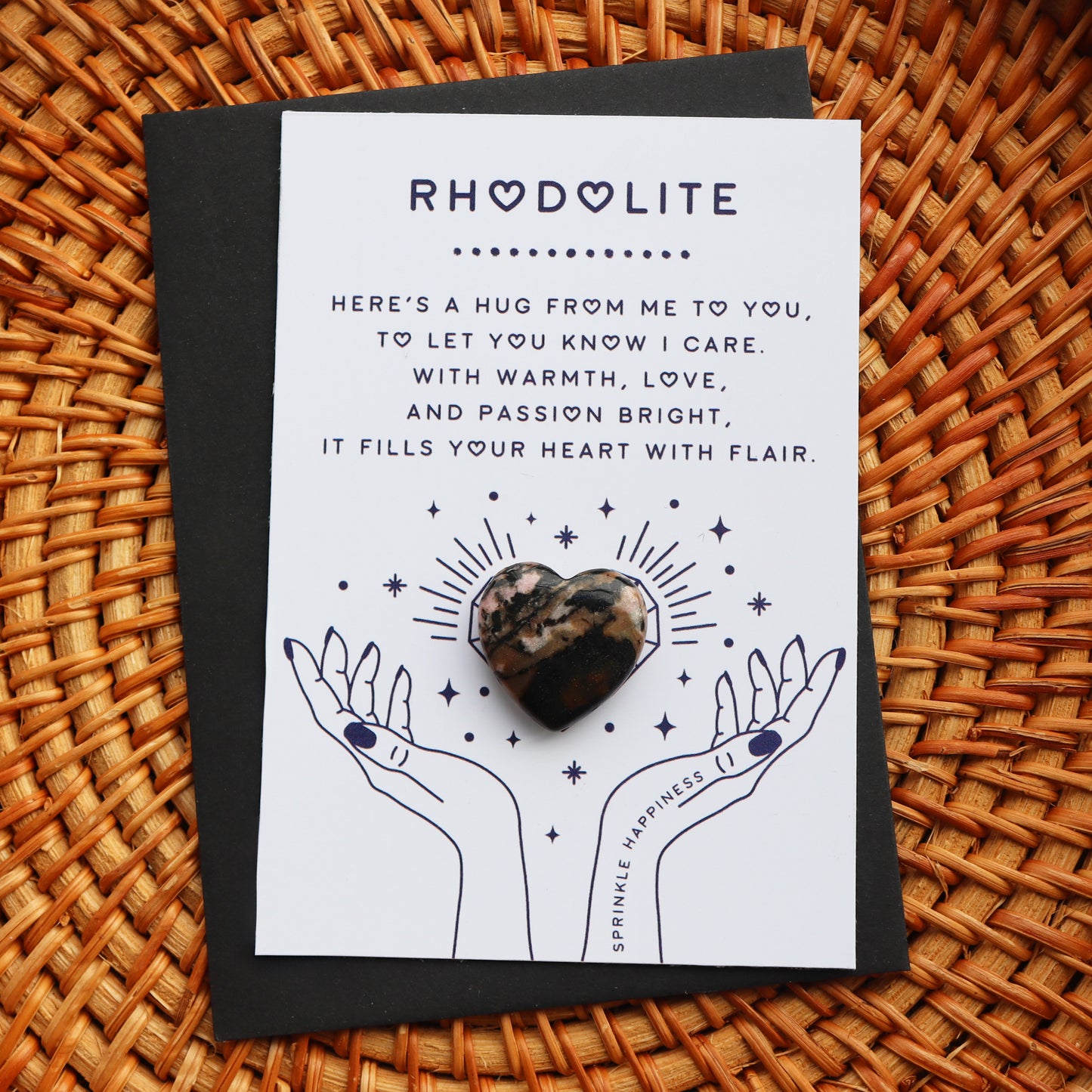 Rhodolite Crystal Heart For Love And Compassion