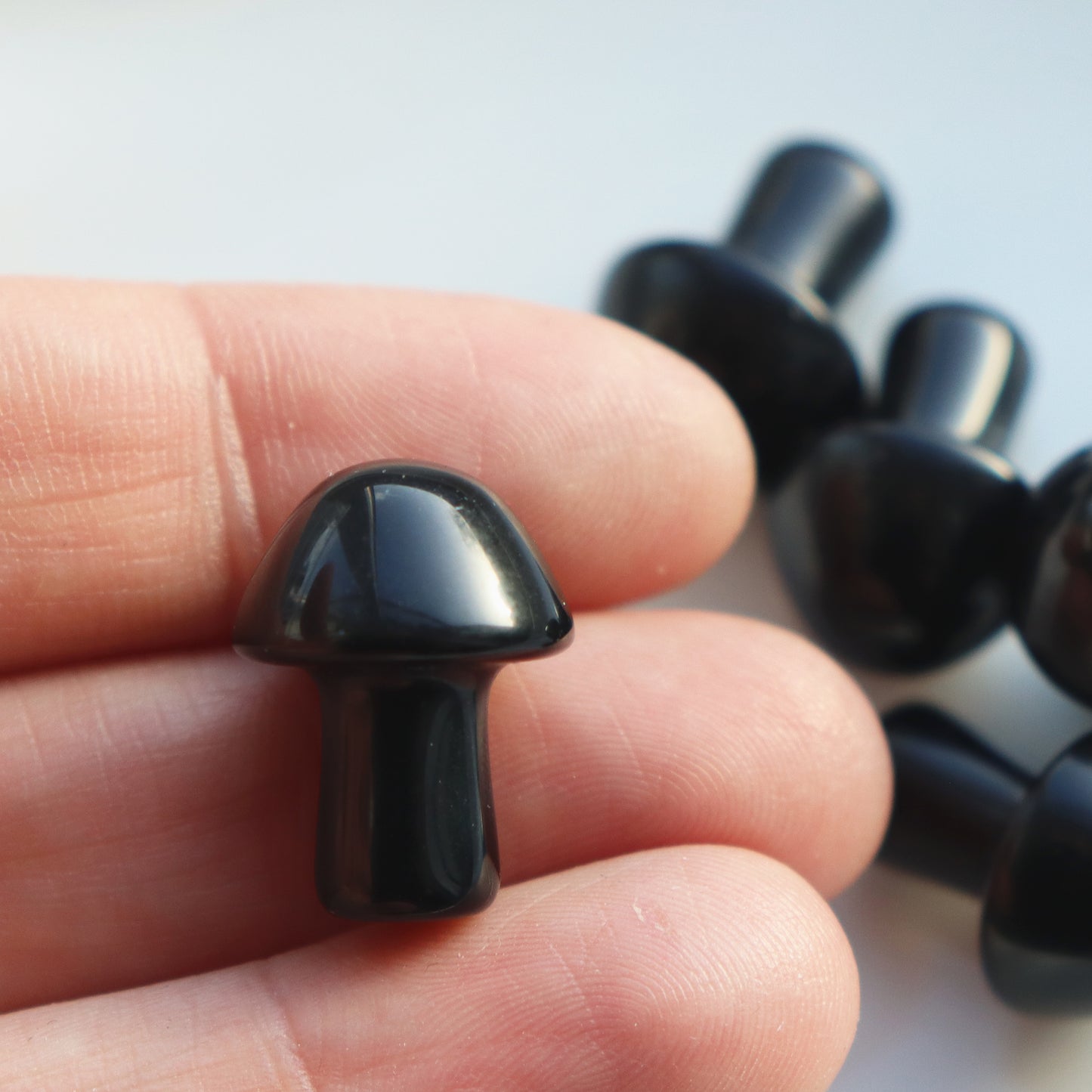 Obsidian Mushroom – Protective And Grounding Crystal - Crystal Gift