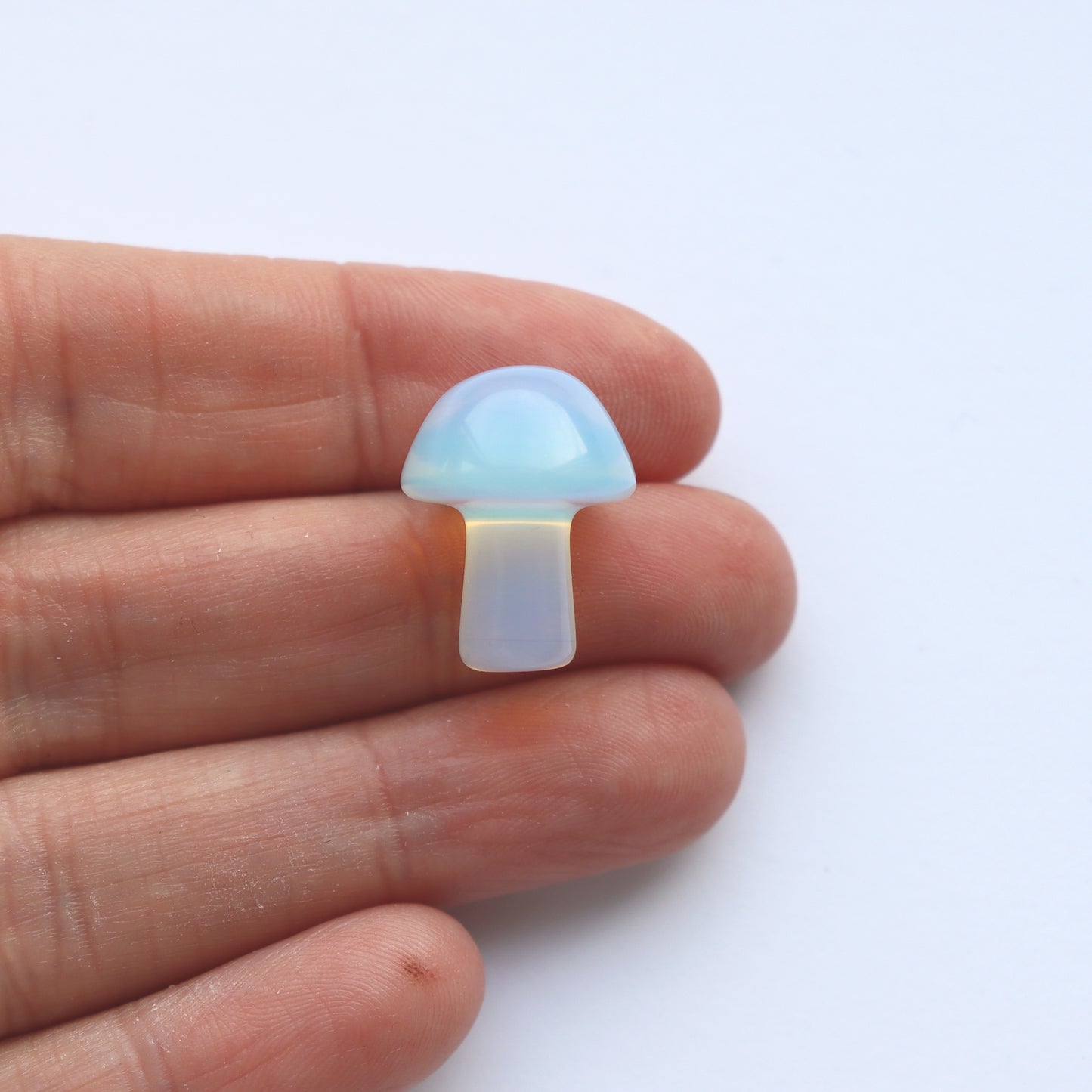 Tiny Polished Opalite Mushroom Crystal With Gift Message
