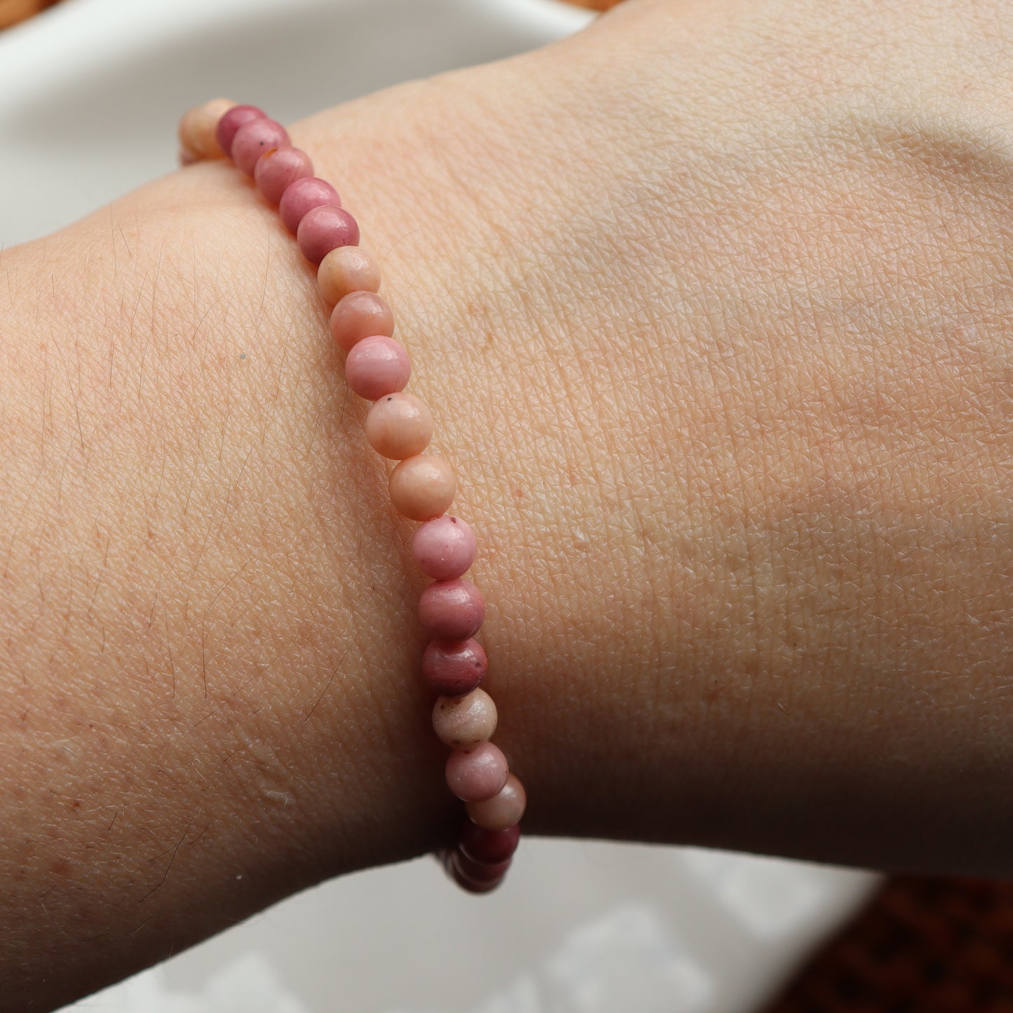 Rhodochrosite Crystal Bracelet – Self-Love & Healing