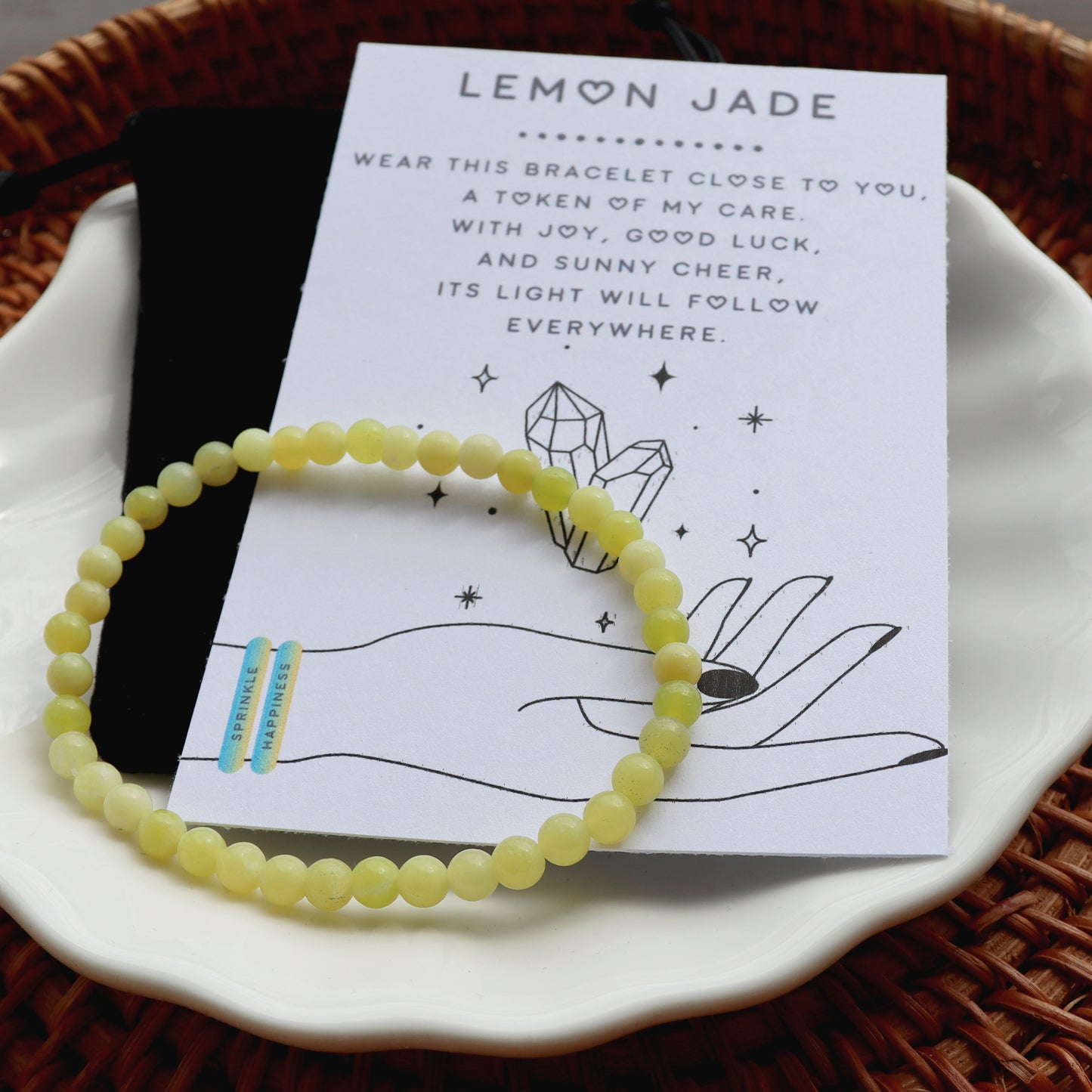 Lemon Jade Crystal Bracelet – Joy, Positivity & Energy