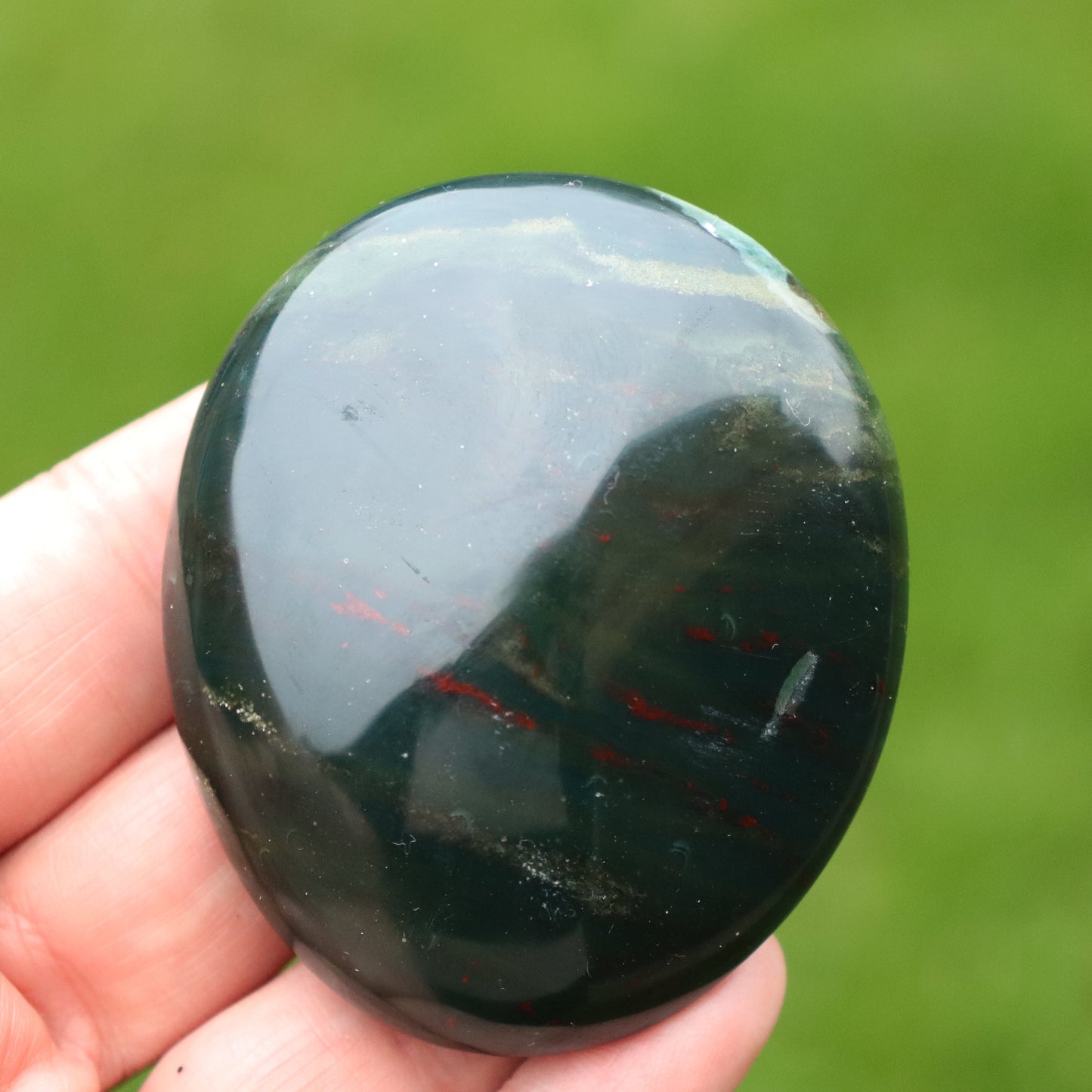 Ocean Jasper Palm Stone – Soothing Crystal for Joy & Positivity A