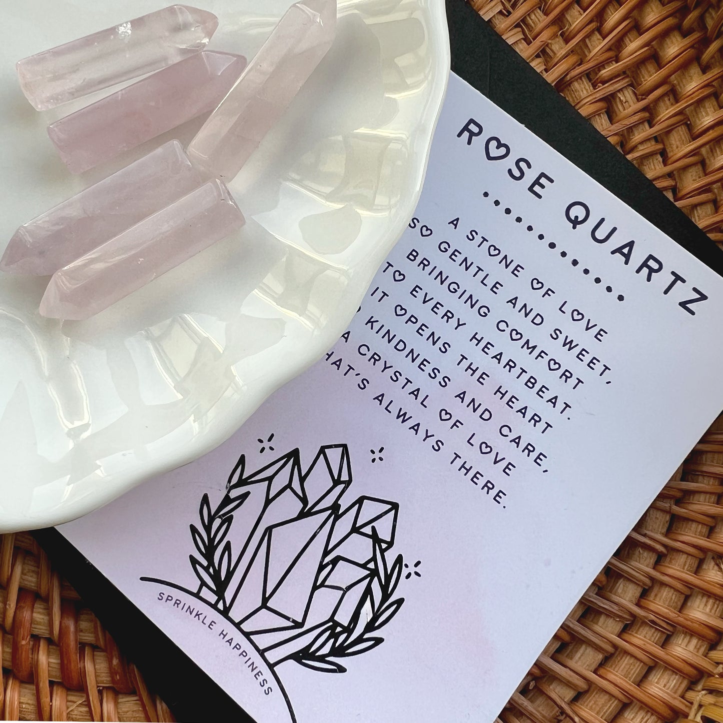 Nurturing Rose Quartz Crystal Tower - Crystal Gift