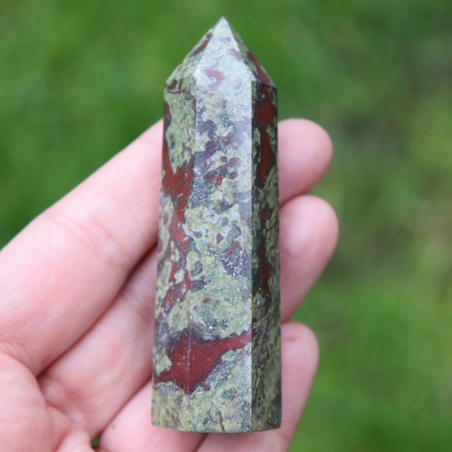 Dragon Bloodstone Tower β 81g | 8cm