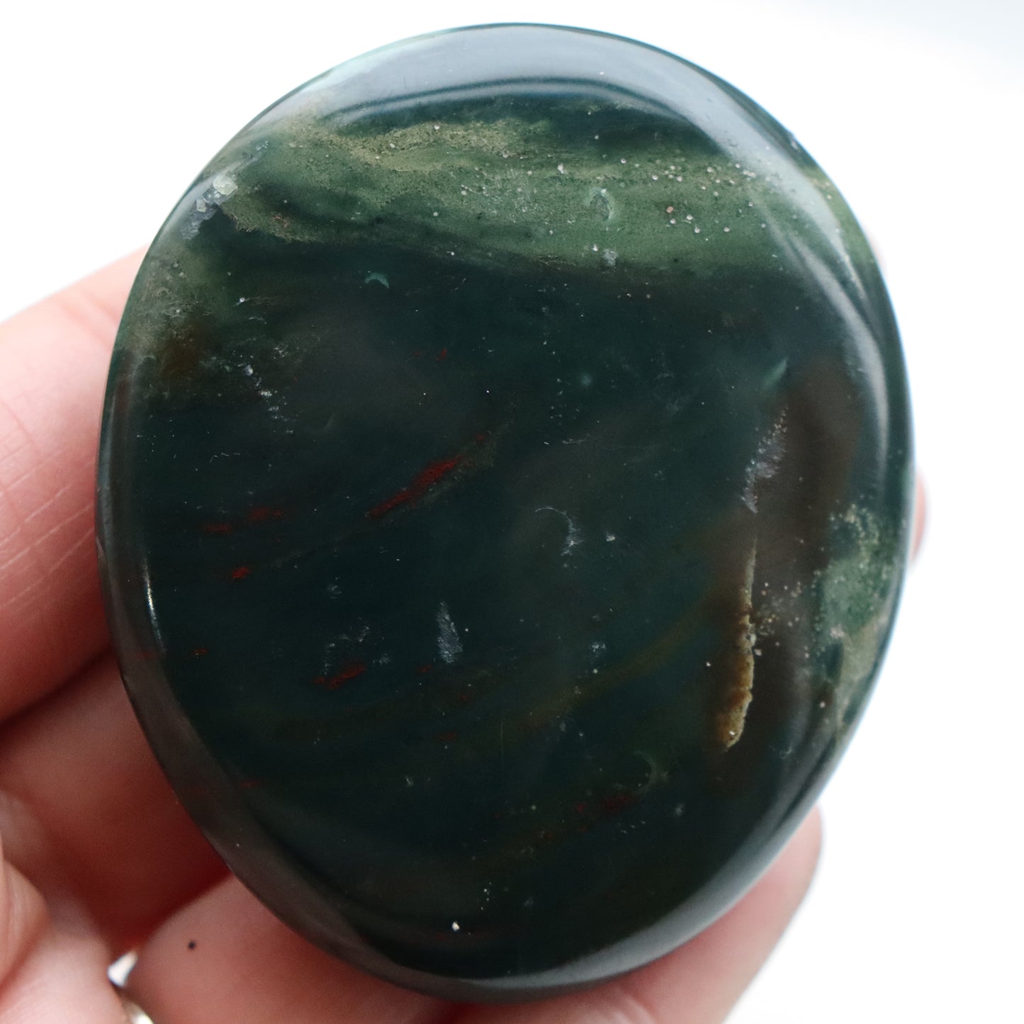 Ocean Jasper Palm Stone – Soothing Crystal for Joy & Positivity A
