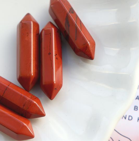 Red Jasper Crystal Point – Strength and Vitality