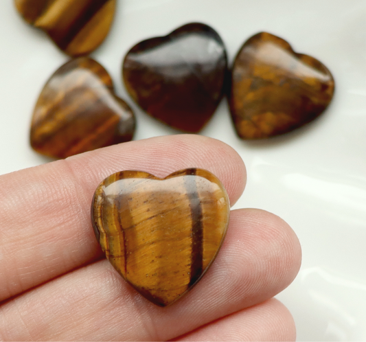 Mini Tigers Eye Heart Crystal