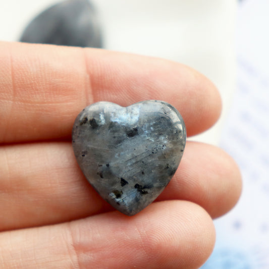 Mini Larvikite Heart Crystal