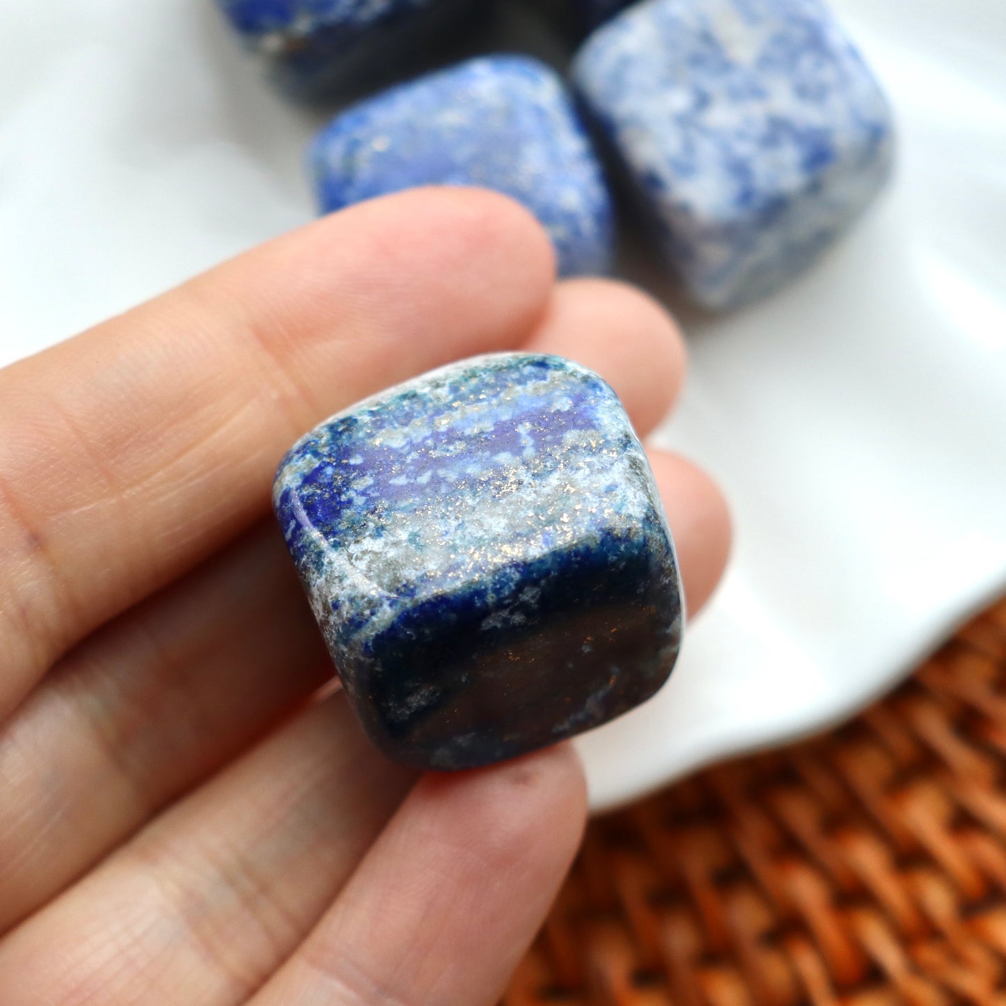 Lapis Lazuli Cube Tumblestone