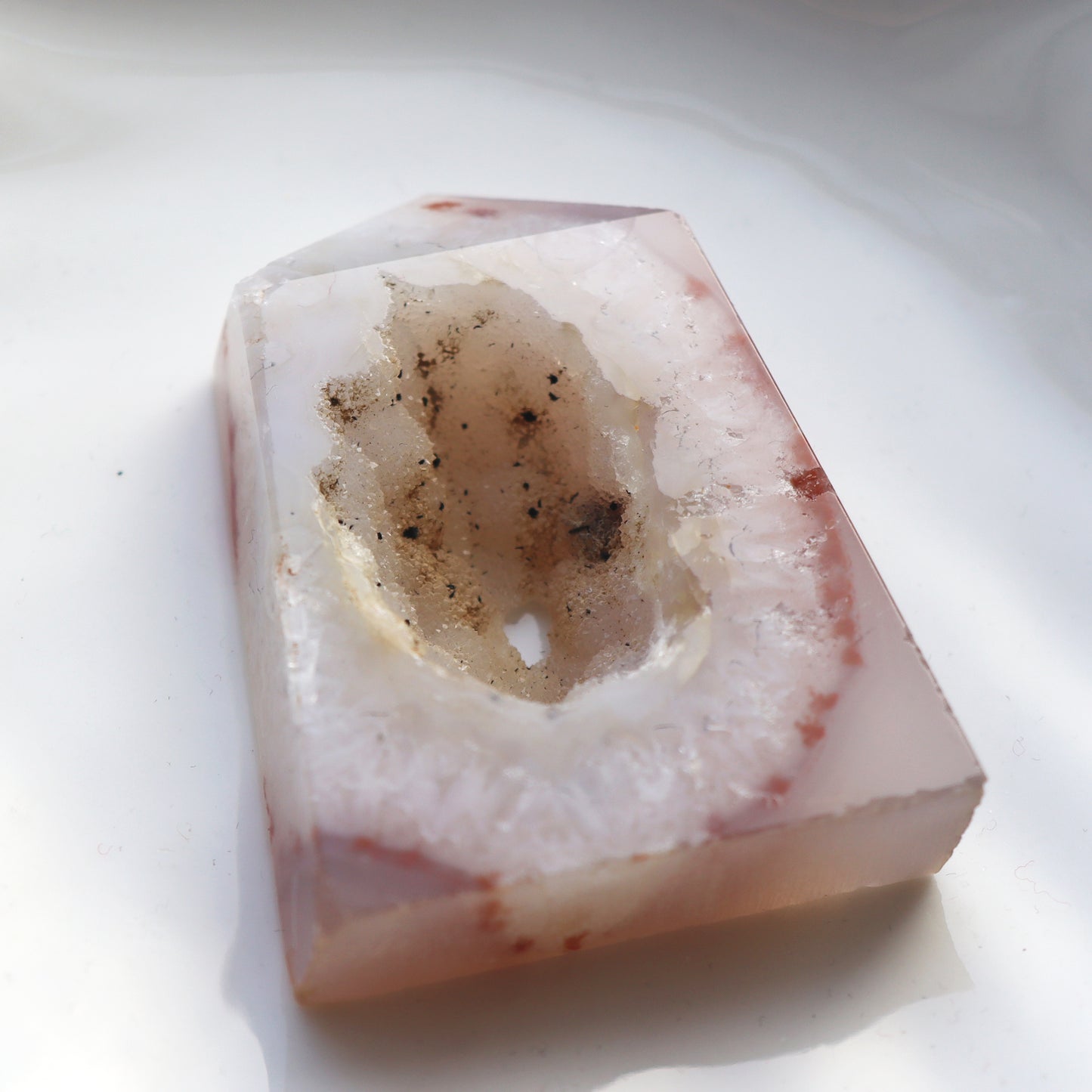 Natural Crystal Druzy Geode Amethyst Tower - 56x43x12mm