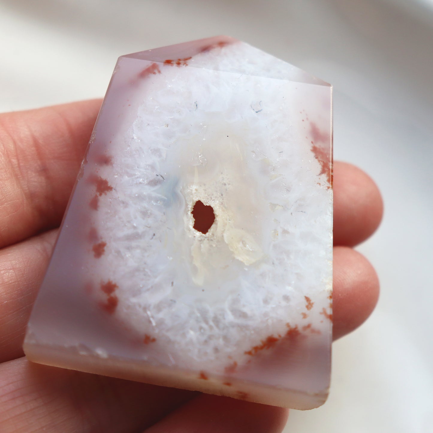 Natural Crystal Druzy Geode Amethyst Tower - 56x43x12mm
