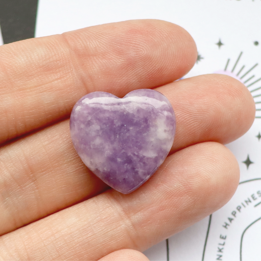 Mini Amethyst Heart Crystal
