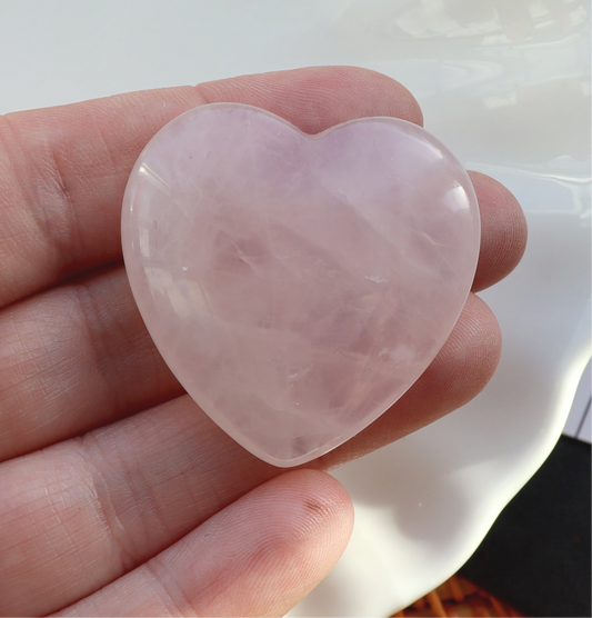 Rose Quartz Polished Heart