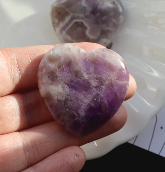 Amethyst Polished Heart