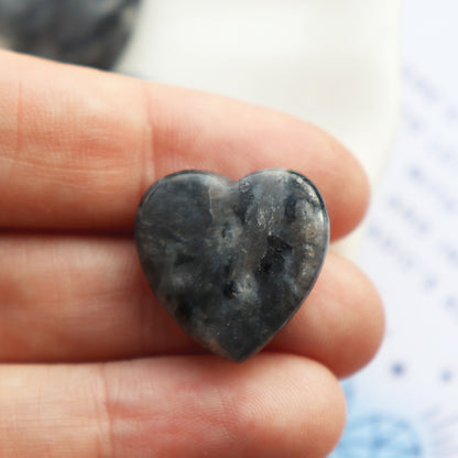 Mini Larvikite Heart Crystal
