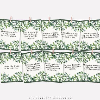 Free Printable Spiritual Affirmation Cards – 24 Uplifting Cards for Mindfulness & Connection