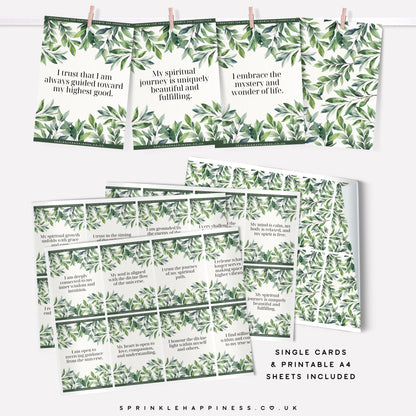 Free Printable Spiritual Affirmation Cards – 24 Uplifting Cards for Mindfulness & Connection