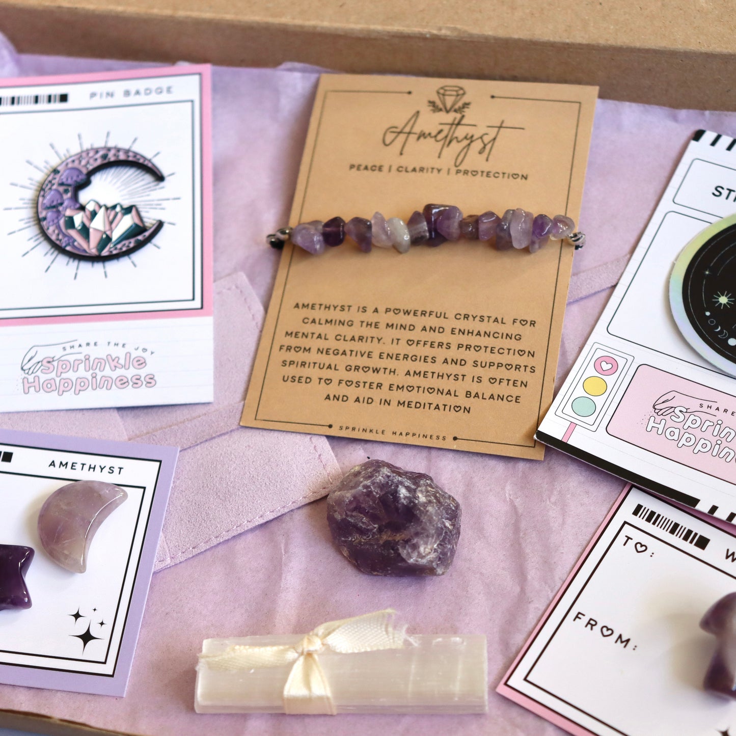 Amethyst Crystal Gift Box | Serenity and Spiritual Growth