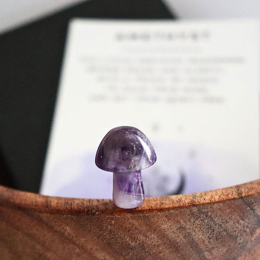 Tiny Amethyst Mushroom Crystal With Gift Message