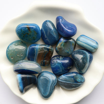 Blue Agate Tumblestone