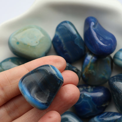 Blue Agate Tumblestone