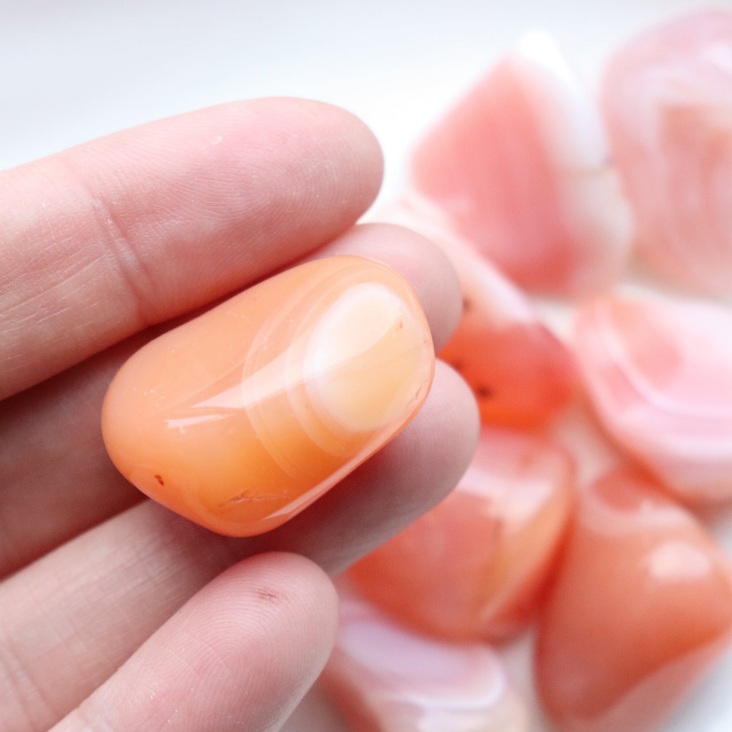 Carnelian Banded Tumblestone