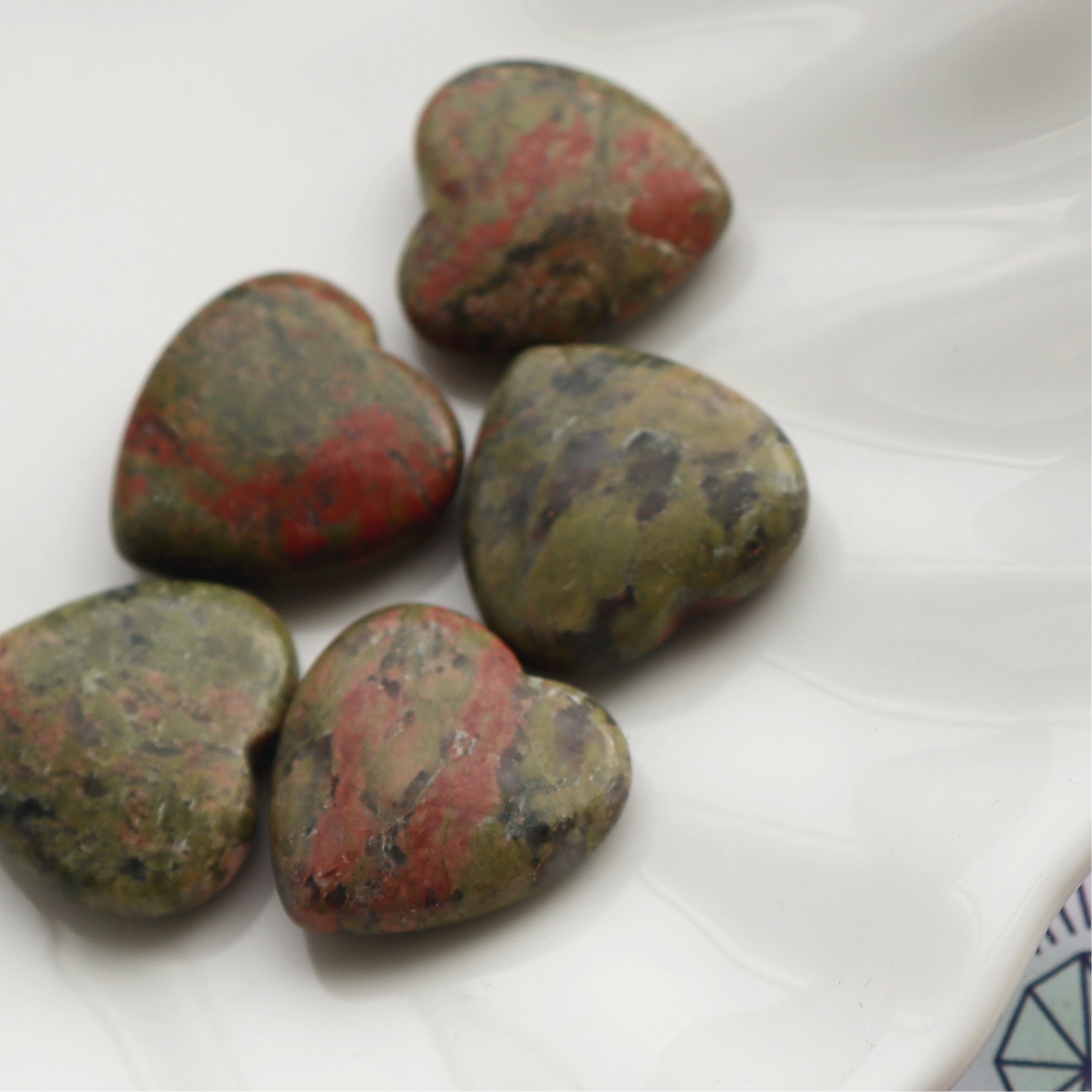 Unakite Crystal Heart – For Growth and Spiritual Balance