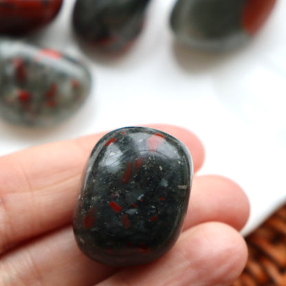 African Bloodstone Tumblestone