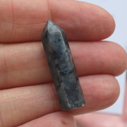 Mini Larvikite Crystal Tower