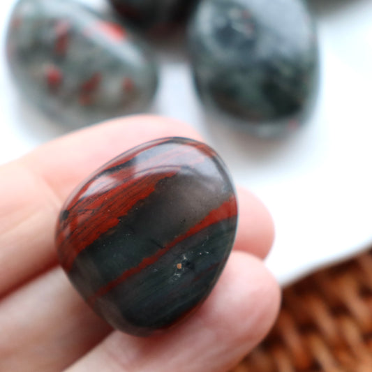 African Bloodstone Tumblestone