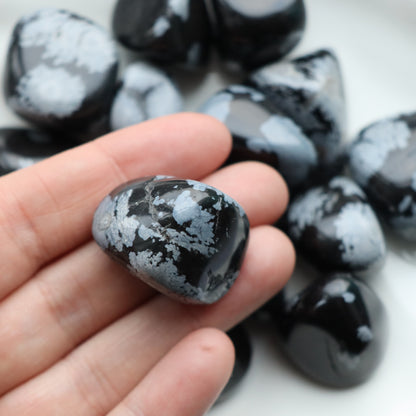 Snowflake Obsidian Tumblestone